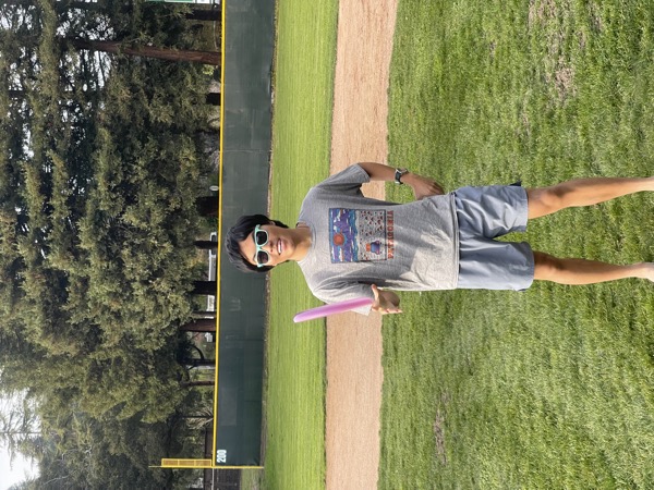 Zach as the legendary frisbee player we all know him as